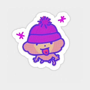 Winter Hat Monkey! Sticker